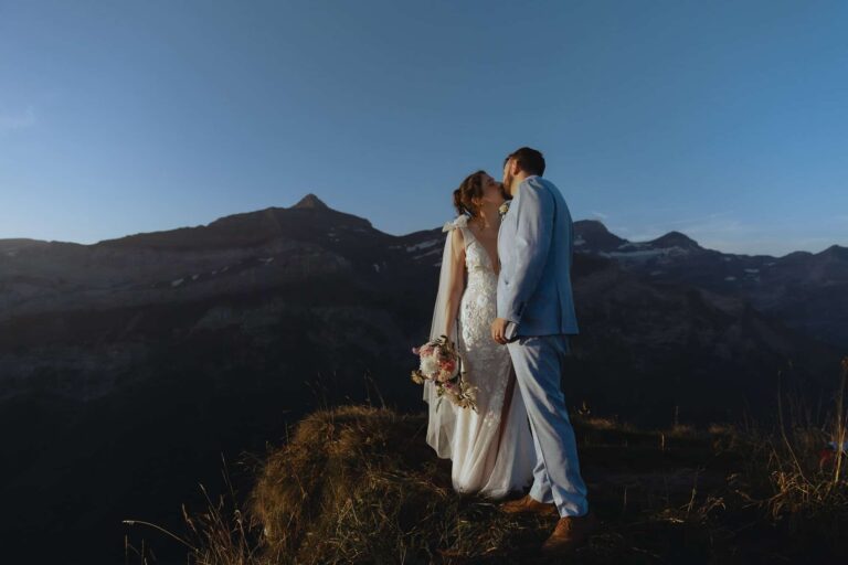 Dreamy Sunrise Elopement In The Swiss Alps